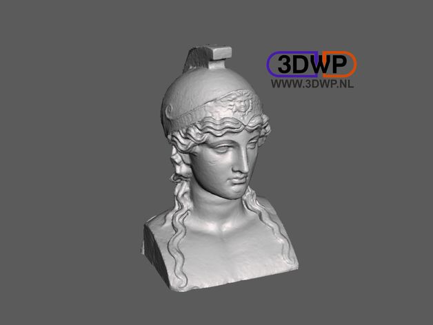 Athena Bust 3D Scan