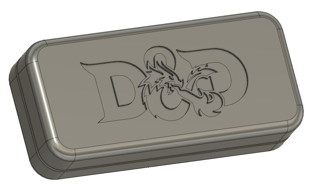 Simple D&D Dice Case w/ Logo