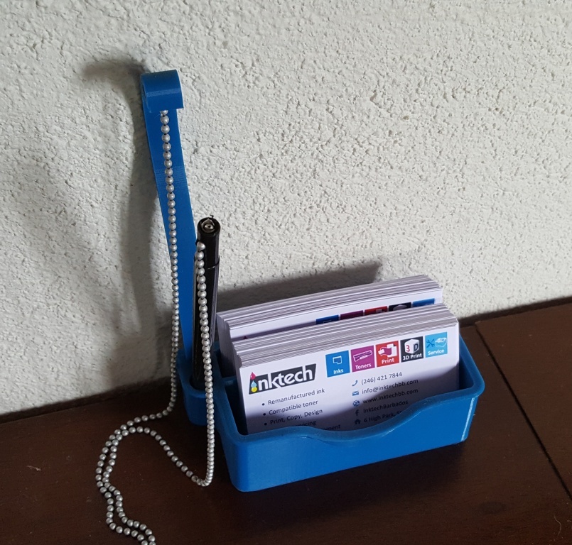 Business Card holder with pen