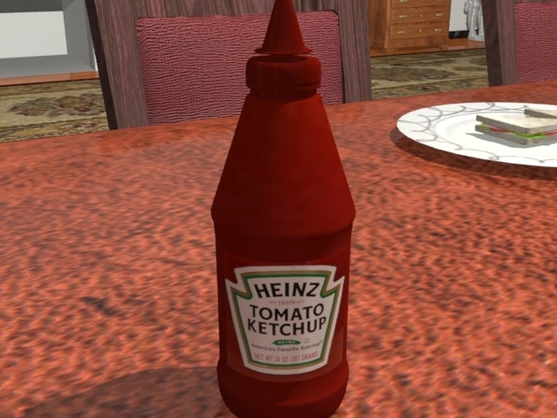 A generic sauce bottle