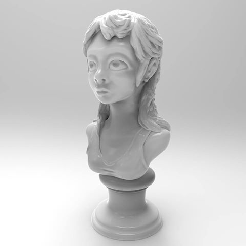 Girl statue