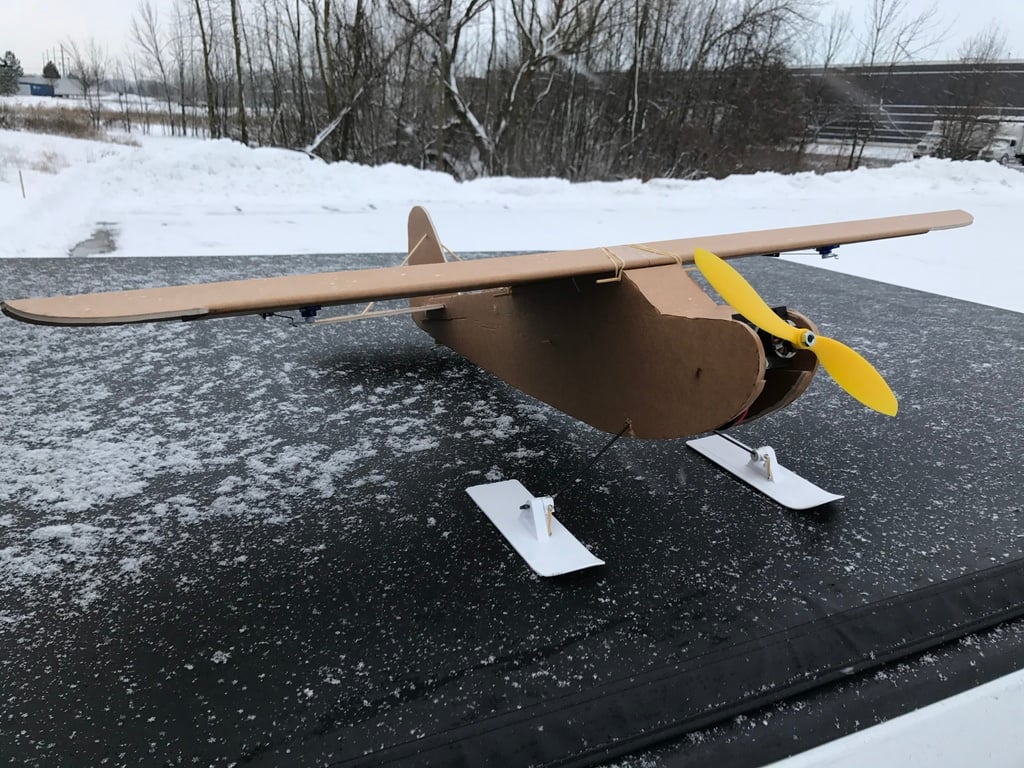 3D printed snow skis for RC planes
