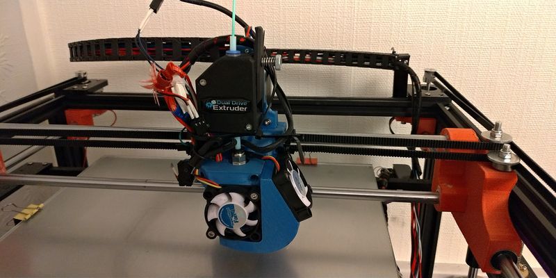 Tronxy X5S Linear Rod Direct drive Bondtech BMG extruder with E3D V6 and Volcano support