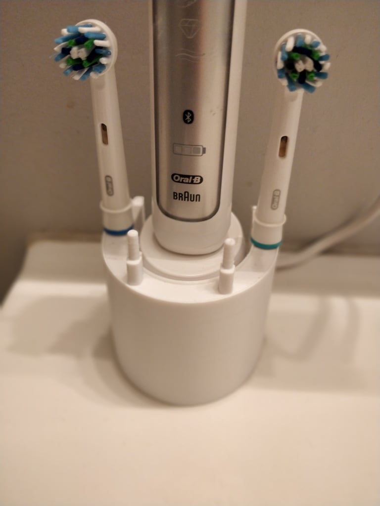 Tooth Brush Holder for Oral-B with Cable Hider