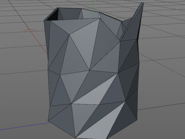 Low Poly Pen Cup