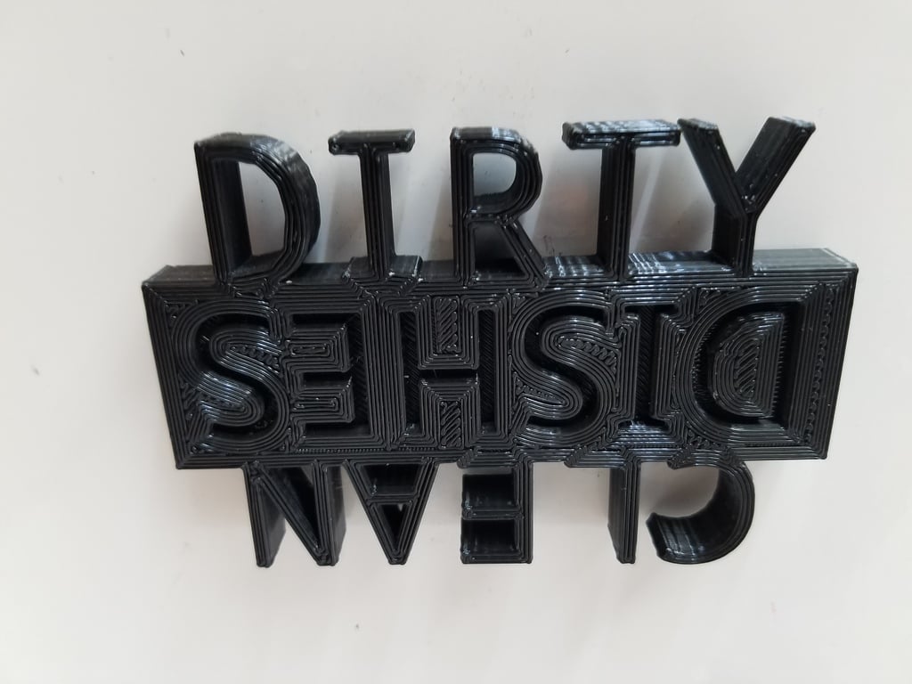 Clean/Dirty Sign for Dishwasher