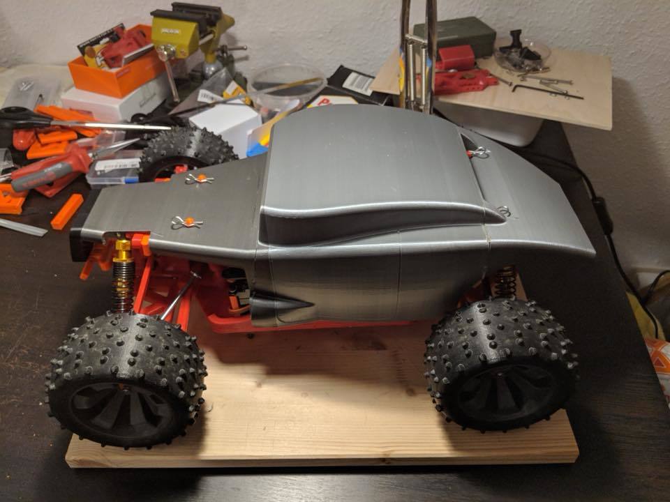 Open RC truggy HOT ROD body (for testing!)