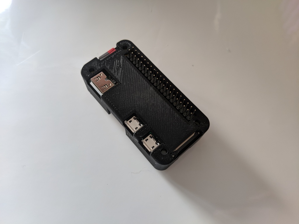 MakerSpot USB Hub HAT Raspberry Pi Zero W Case with GPIO