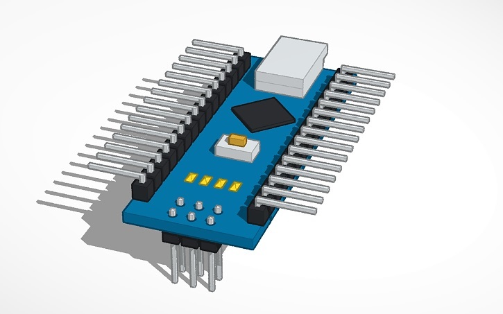 Arduino Nano - Side Pins above and ICSP pins below