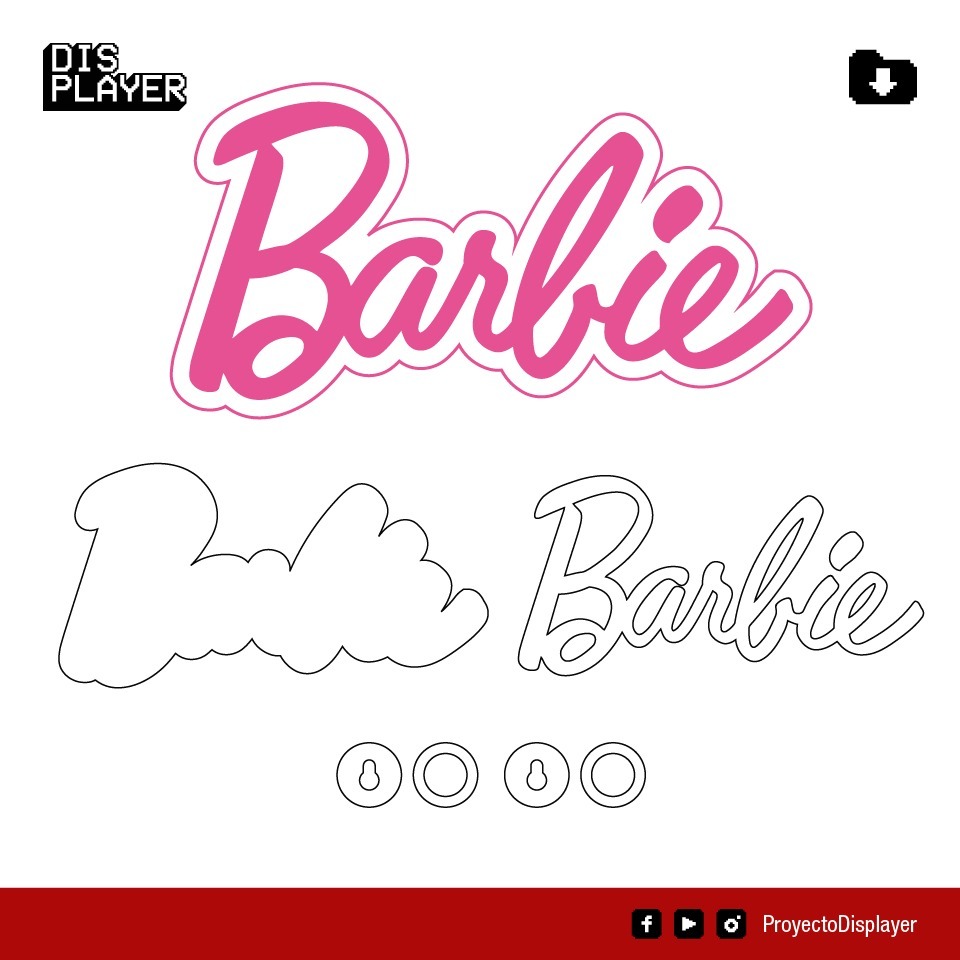 Barbie Background Laser cut file
