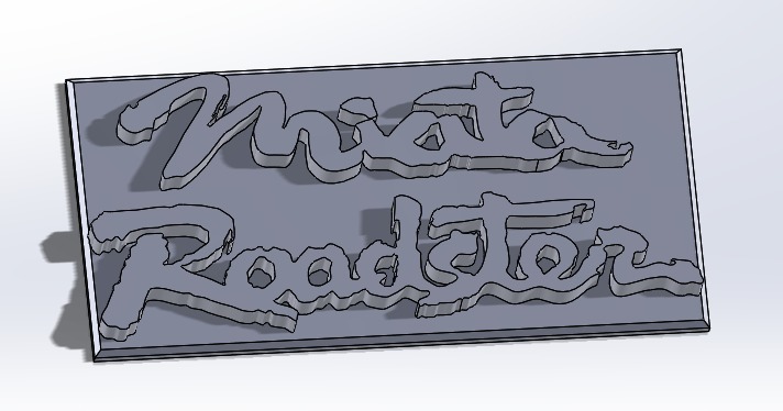Mazda Miata roadster sign 