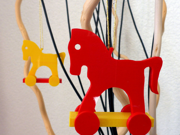 Toy horse tree ornament