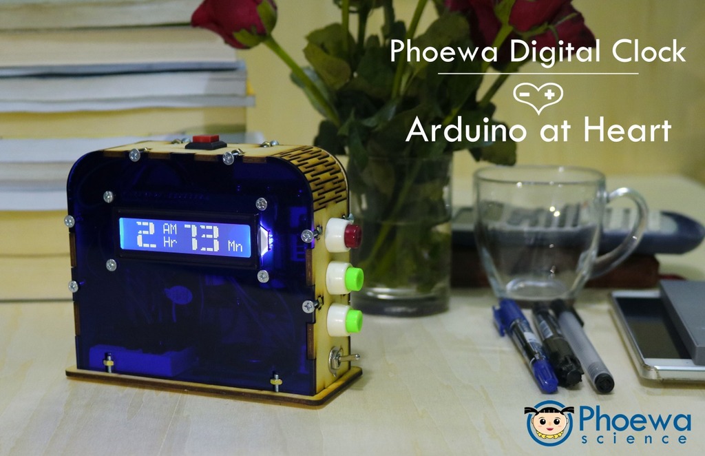 Big Character Arduino Clock