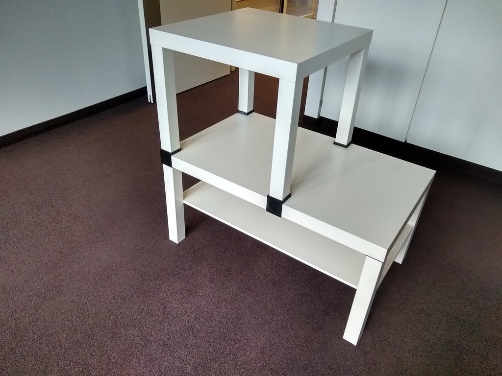 Extension for No Hardware - IKEA Lack Side Table Extender/Stacker 