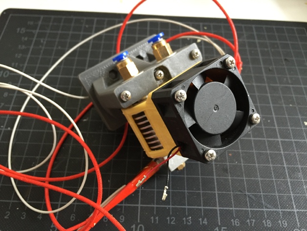 Simple dual bowden Extruder for Prusa i3 rework