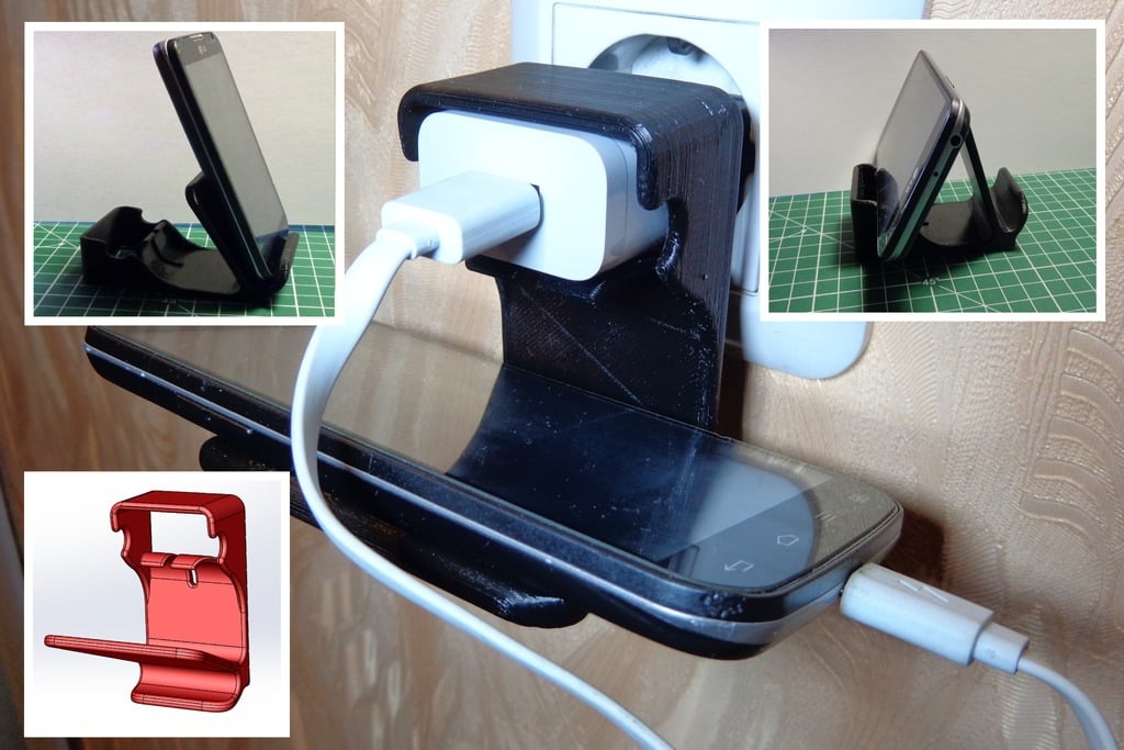 Cell Phone Charger Holder 3 in 1