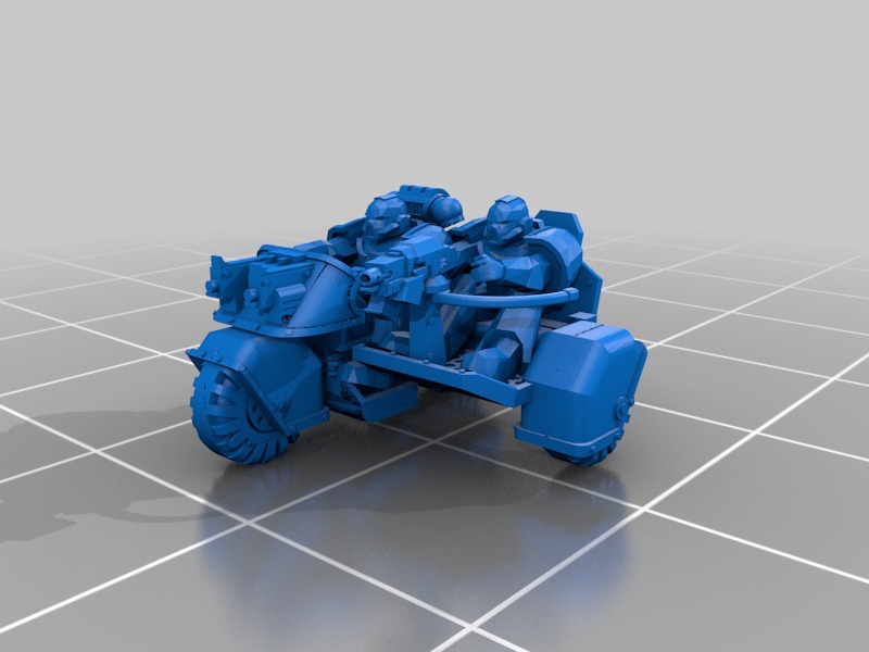 Combat Motorcycle with Heavy Bolter