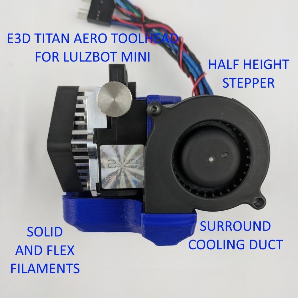 E3D Titan Aero Toolhead for LulzBot Mini