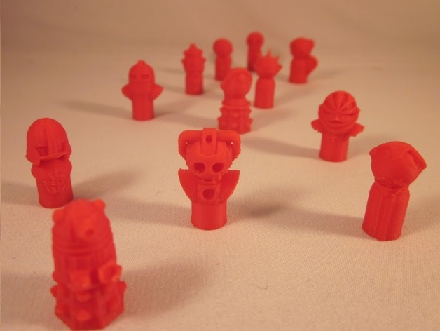Doctor Who Monster Pawns
