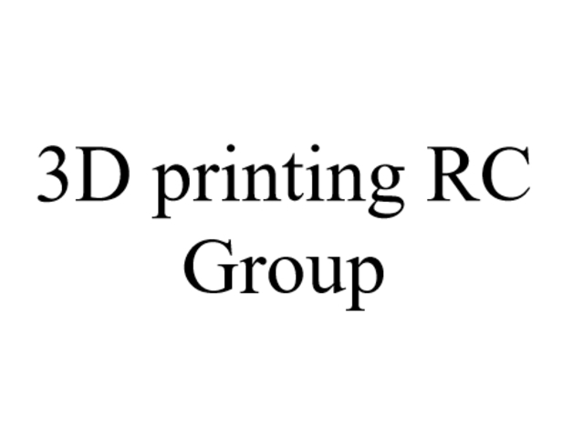 3D Printing RC Facebook Group