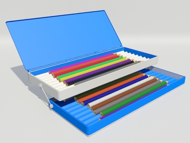 I <3 3D pencil topper, flexible pencil tray & ruler