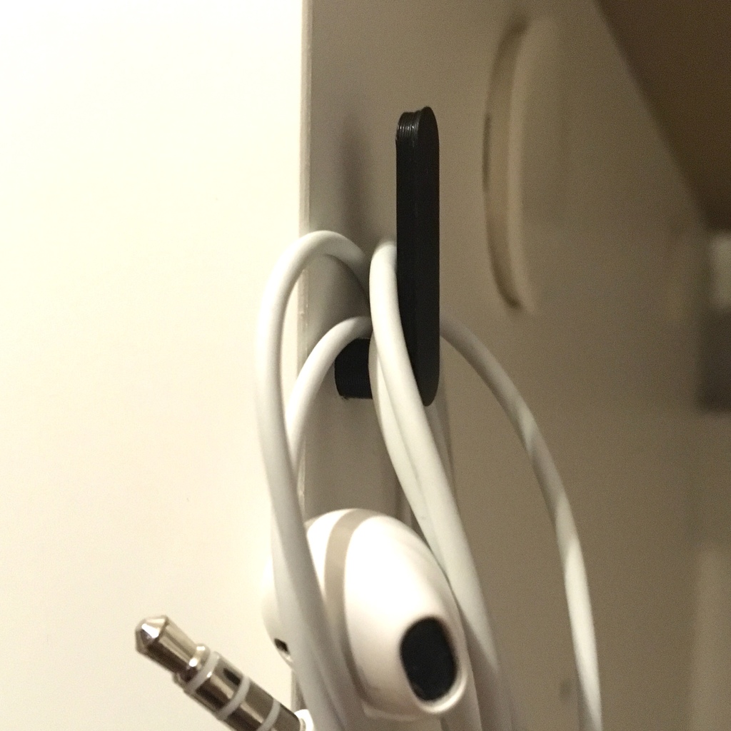 Headphone Hook For 5 mm Holes (IKEA)