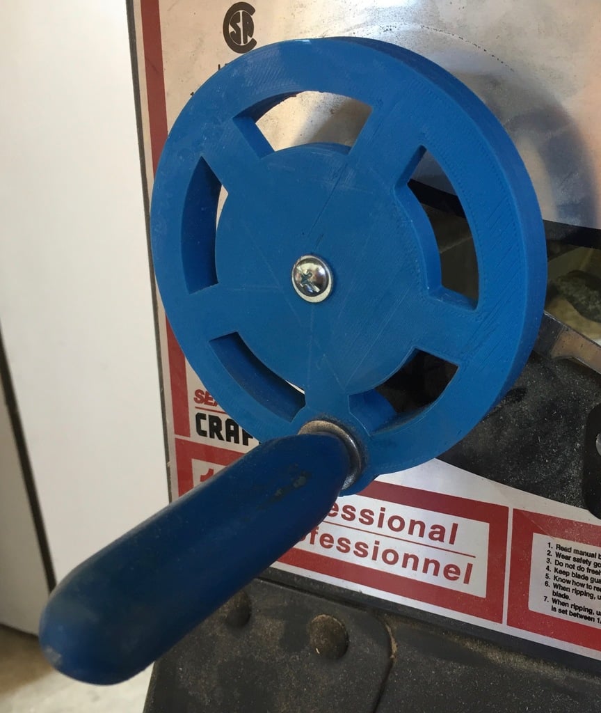Crank Wheel for Craftsman Table Saw