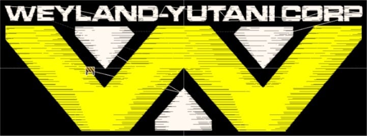 Alien Weyland-Yutani Corp Logo Embroidery