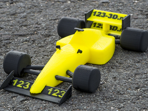 123-3D F1 car