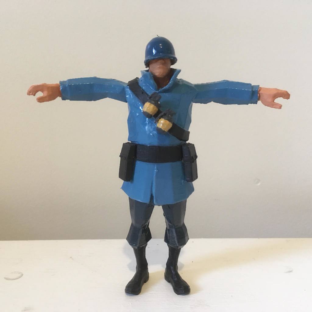 T-Posing Soldier from TF2- 3d printable!