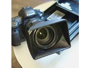 Lenshood for Canon 24-105 f4 is usm L / Mattebox Gegenlichtblende / ENG television camera style