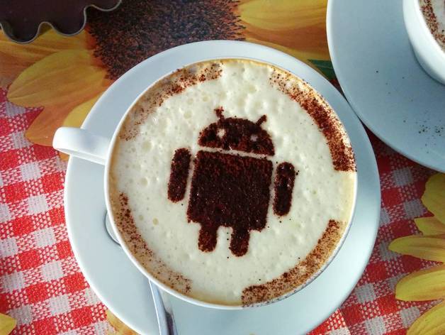 android cacao cappuccino stencil