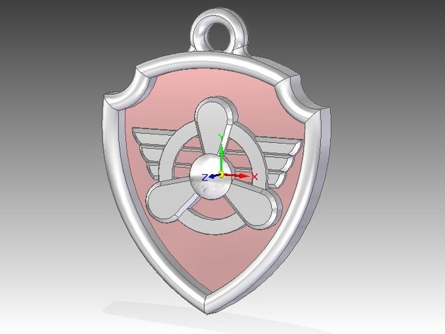 Paw Patrol Skye's logo Key ring