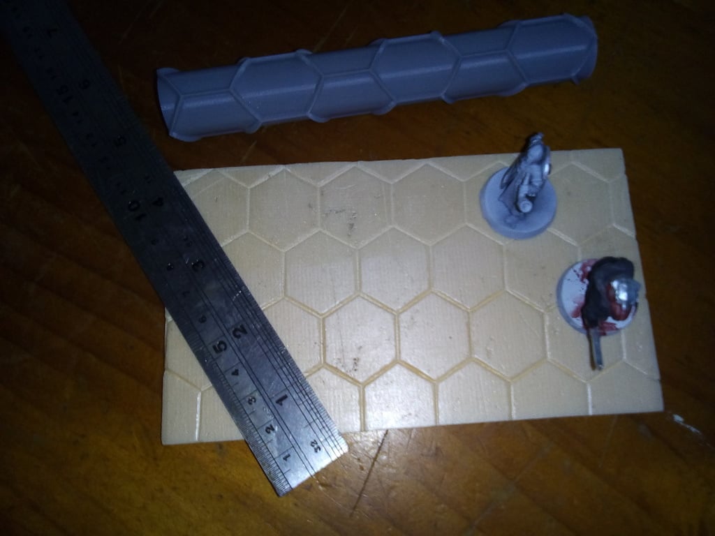 31/32-inch Hex Tile Pattern (Roller & Stamp)