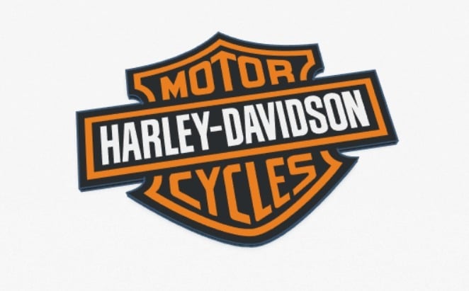 Harley Davidson logo Multi-extrusion