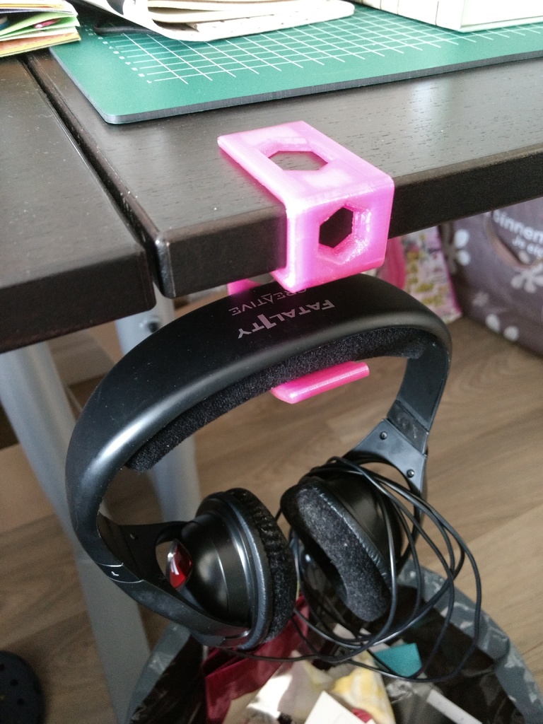 Headphone desk hook