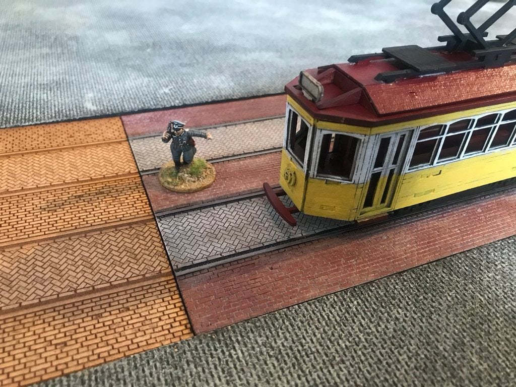 Laser Cut Tram Tracks