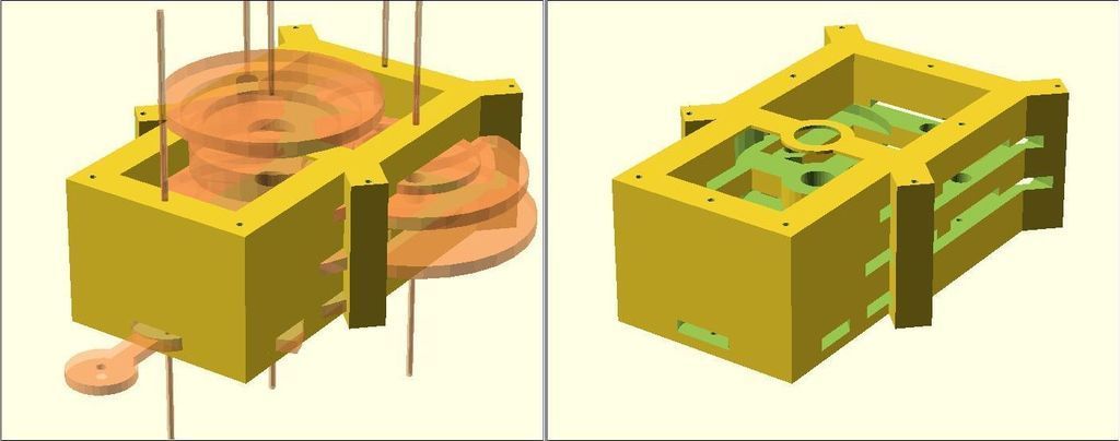 Clock-Frame, by Slicing Negative Space