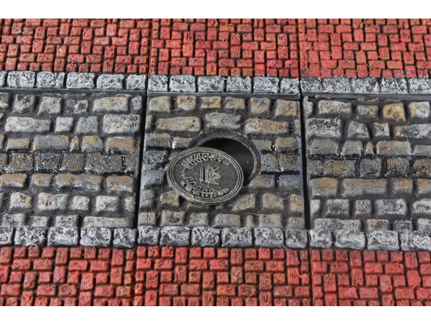 Image of OpenForge Cobblestone Streets: Manholes