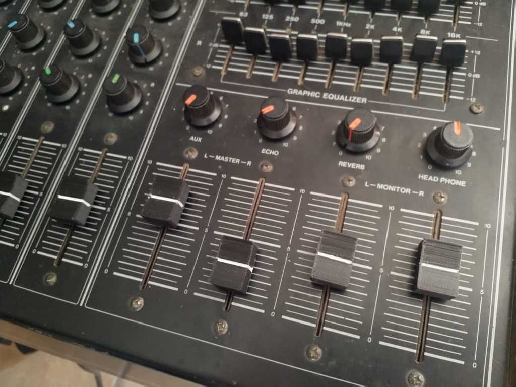Audio mixer desk button/slider