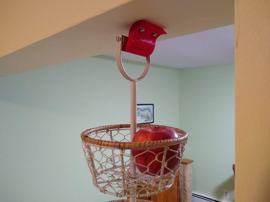 Non-hanging kitchen basket hanger bracket thingy