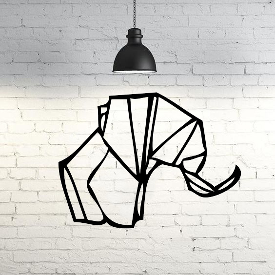 Origami Elephant 2D