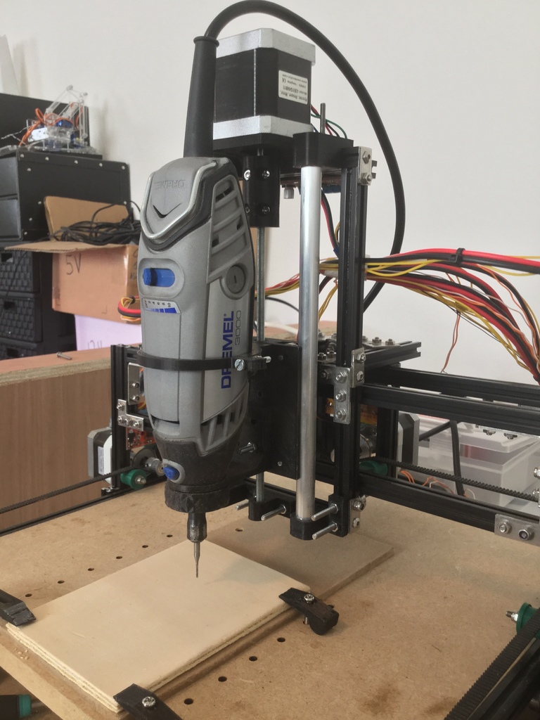 CNC Z axis with Dremel 3000 mount