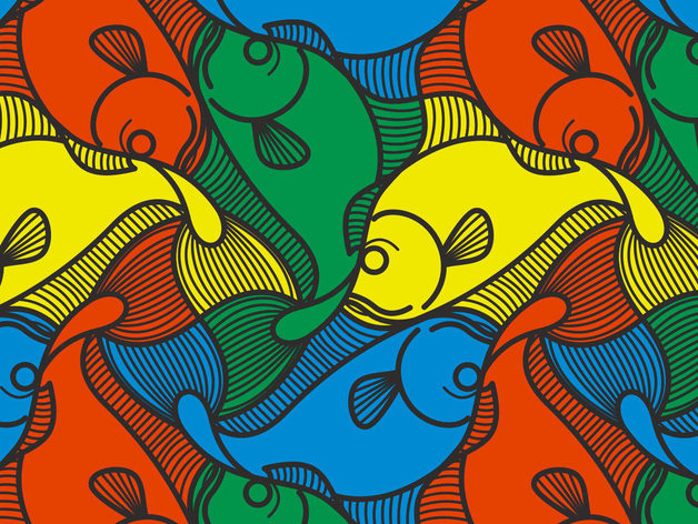 [another] M.C.Escher fish