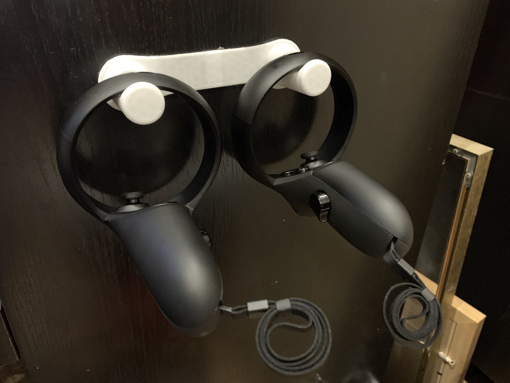 Oculus Rift S controller wall mount 2 hook compact version