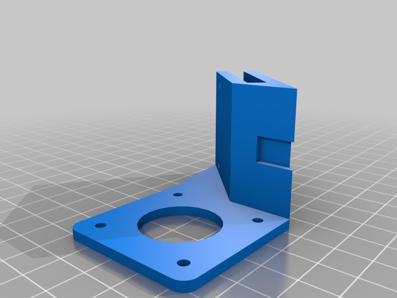 Angle support for bowden extruder