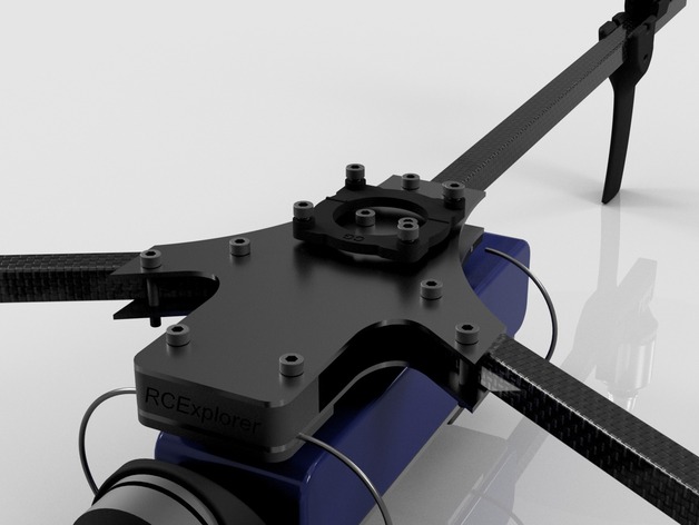 KK-Mini mount for RCExplorer tricopter v3