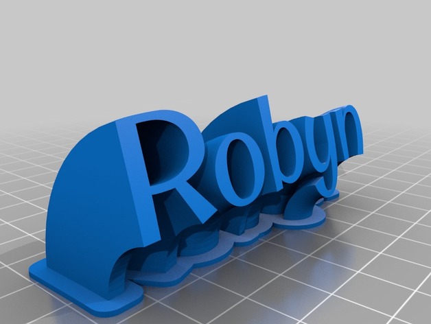 My Customized Sweeping name plate Robyn