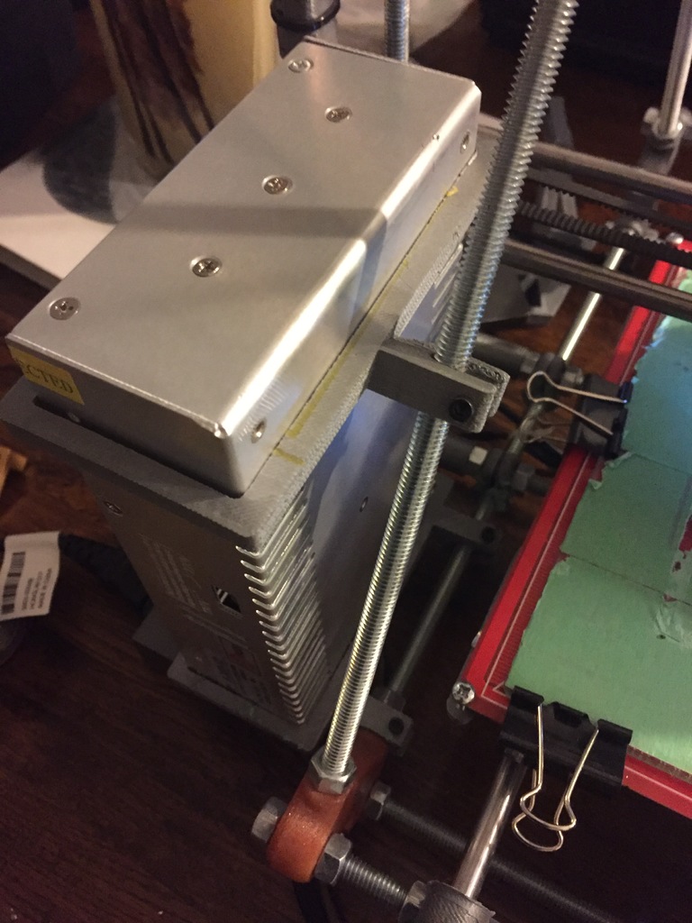 power supply mount for MGFA RepRapRod 3D Printer
