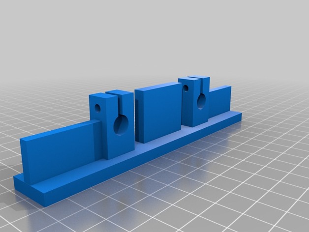PrintrBot Simple X-Axis Bed Ends VER 2.0 for Upgrading Print Area